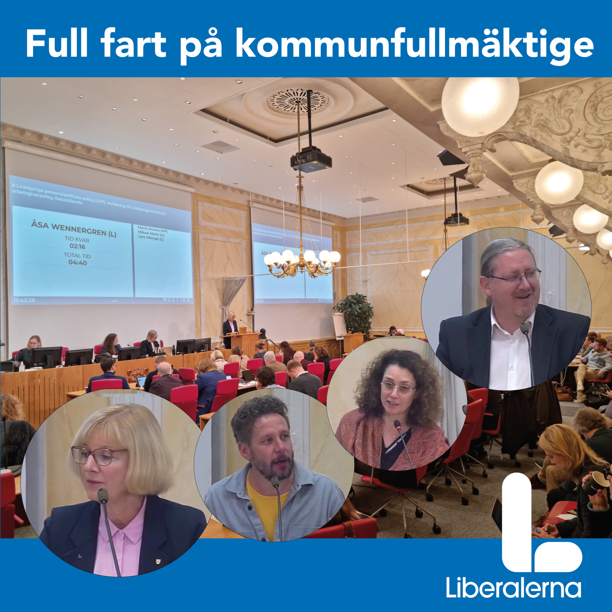 Flitiga liberaler på kommunfullmäktige Linköping